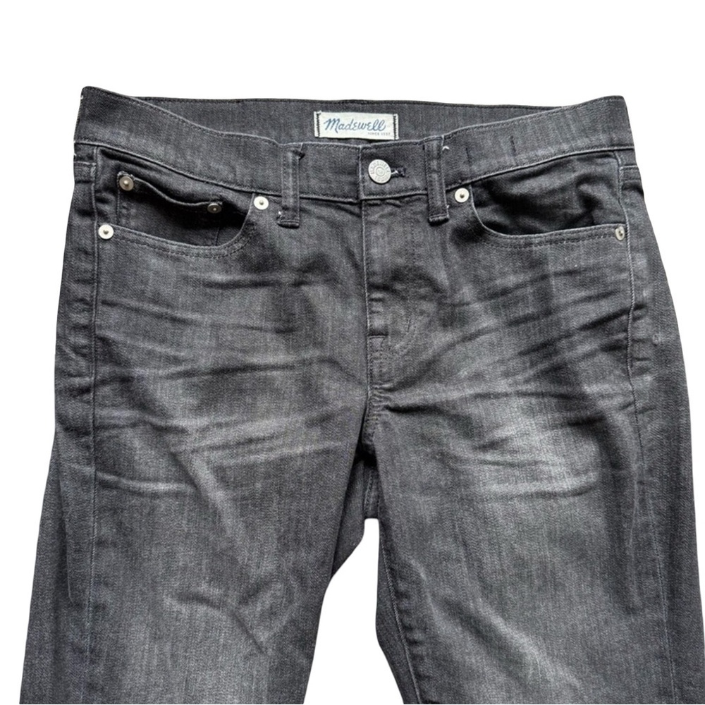 Madewell Black Slim Boyjean Jeans Relaxed Fit Size 27 Classic Denim Straight Leg - Picture 8 of 13